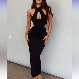 Selfie Leslie “saints and secrets” black gown